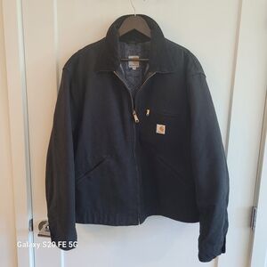 Carhartt men's black duck Detroit  jacket.